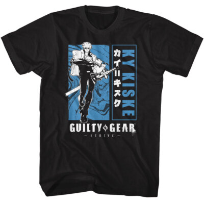 Guilty Gear Strive Arc Video Game Ky Kiske Anime Character Men's T Shirt