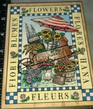 Super flower cart, large, hero arts,B73