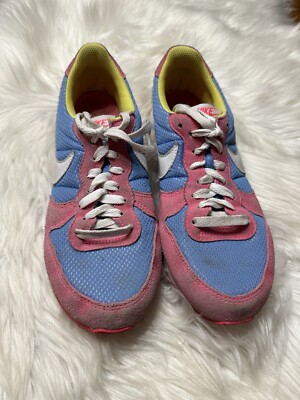 Rare Nike Internationalist Womens Size Shoes 314626-611 Pink/Yellow/Blue 