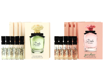 D&G DOLCE & GABBANA DOLCE GARDEN EDP 1.5ml .05oz x 5 EACH PERFUME