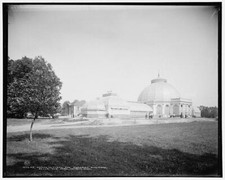Horticultural and fisheries buildings, Belle Isle Park, Michigan c1900 OLD PHOTO