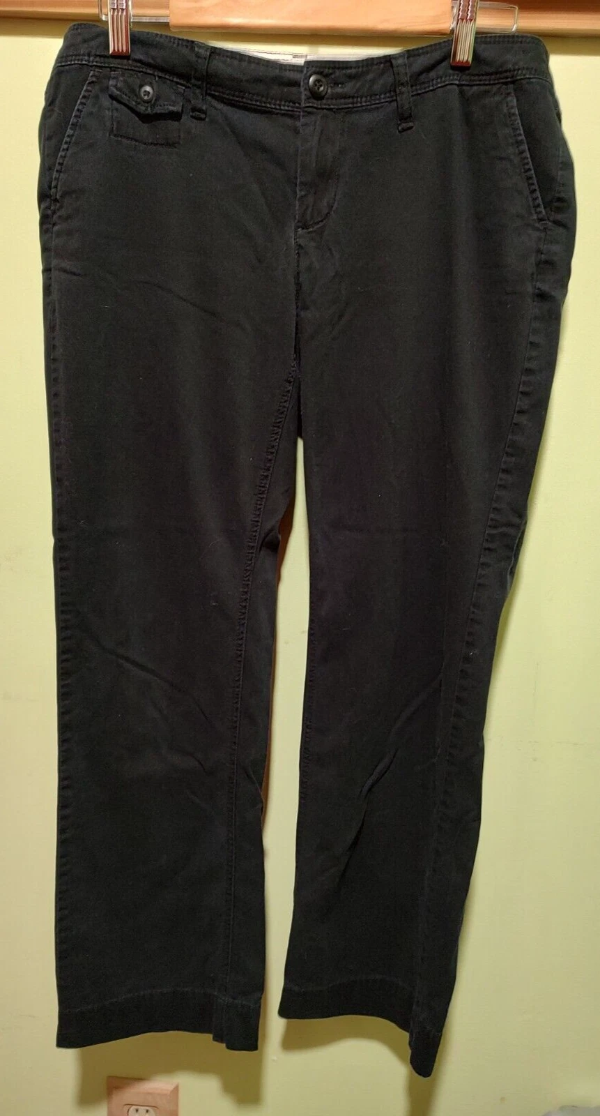 Converse One Star pantaloni casual neri da donna vestibilità 3 vita bassa taglia 12