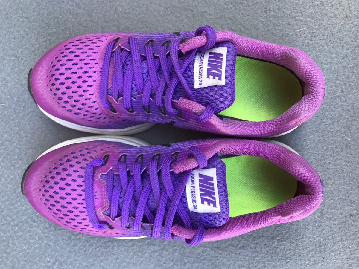 Nike Zoom Pegasus 34 Grade School Girls Running Shoe 881954-502 US