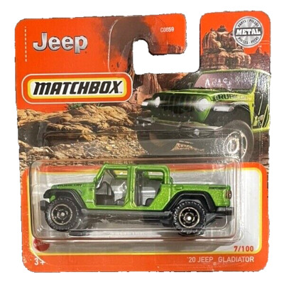 Matchbox '20 Jeep Gladiator 7/100 2021 1:64 Modellauto Kinder Spielzeug Offroad