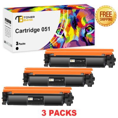 3x CRG-051 New Toner Compatible for Canon 051 LBP161dn MF264dw MF267dw MF269dw