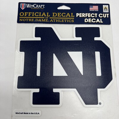 NCAA Notre Dame Aufkleber (2er Set) – Perfekt Geschnitten, 4x4 Zoll, Offiziell Lizenziert