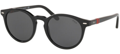 Ralph Lauren PH 4198U 500187 Shiny Black Plastic Oval Sunglasses Grey Lens Ralph Lauren PH 4198U 500187 , Buy Online at Gaffos.com main image 3