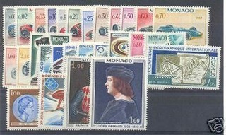 MONACO BRIEFMARKE KOMPLETTES JAHR POST 1967: 28 NEUE BRIEFMARKEN xx TTB A 15%!
