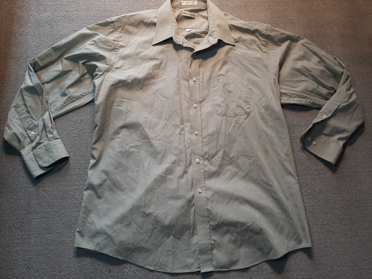 PIERRE CARDIN Mens Short Sleeve Button Down Shirt Size 34/35