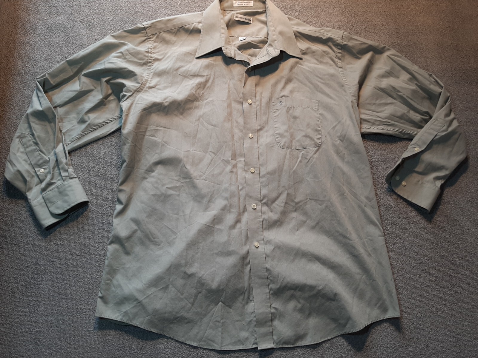 PIERRE CARDIN Mens Short Sleeve Button Down Shirt Size 34/35