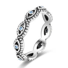 MULA European 925 Sterling Silver Finger Ring AAA CZ Eyes For Women Jewelry