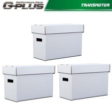 3Pack Comic Books Storage Boxes Short Holds 150-175 Stackable Durable Archive