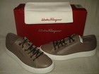 100% AUTHENTIC NEW MEN FERRAGAMO RAMBLAS GRAY SNEAKERS UK 10/ US 11 — photo 2