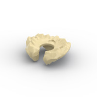 Lego Minifig 1X Kragen Fell Schal Vogelnest Neck Collar Bird Nest 26066 Beige