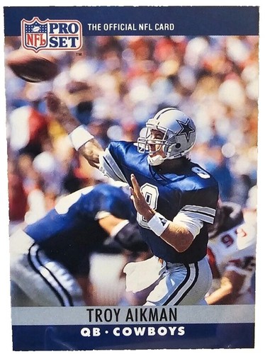 TROY AIKMAN BGS 9.5 GEM MINT 1989 Pro Set Football HOF Rookie Card