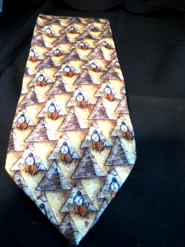 Ermenegildo Zegna Clock Silk Tie #3054 - Picture 7 of 8