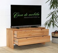 Massivholz Schubladen-kommode Kernbuche geölt TV-Bank Holz Sitzbank Flur-schrank