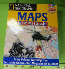 National Geographic MAPS The War Series PC CD-ROM foldout war map Sealed Big Box