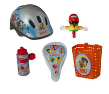 Magic Roundabout Kids Bike Set Accessory Helmet Horn Basket Bottle Saddle Cover