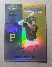 2020 Bowman's Best Franchise Favorites Nick Gonzales Autograph /250 Pirates