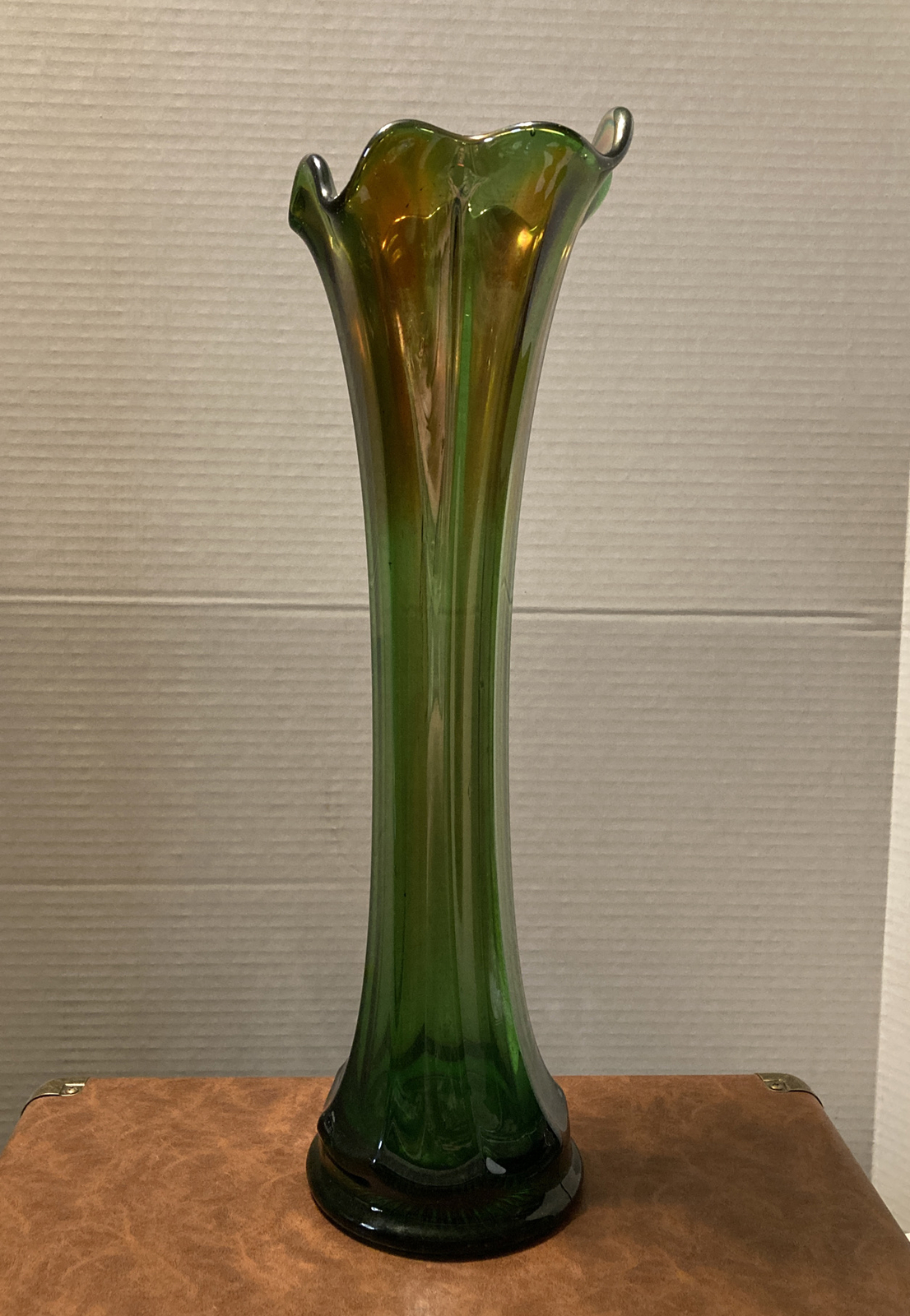 Carnival Glass Funeral Vase