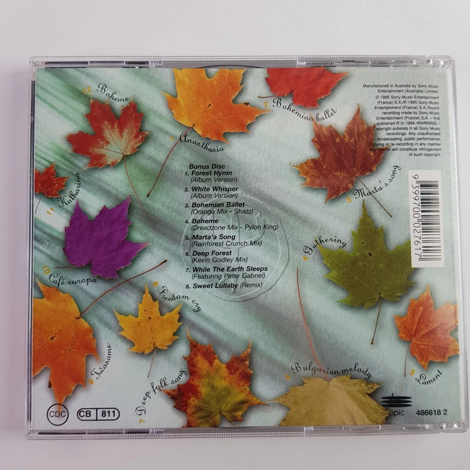 Deep Forest Boheme Remixes 8 Tracks White Whisper Sweet Lullaby Martas Song CD - Image 2 of 4