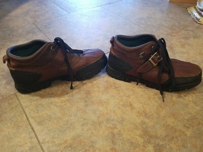 Polo Ralph Lauren Dover III 3 Duck Boots Mens 13 Brown Leather Buckle Shoes Polo by Ralph Lauren Dover III Boots 11571 Mens 13D Brown  main image 2