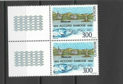 1996 Monaco Accord Ramoge 1996 Pair New ** MNH