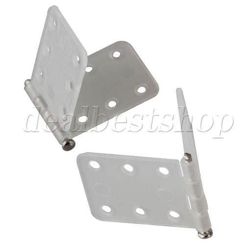 250 Piezas Hágalo Usted Mismo RC Avión Bisagras Fijadas Plástico y Metal Beige 11x25mm - Imagen 9 de 9