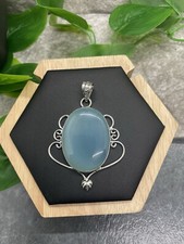 2.5  Handmade 925 Silver Plated Gemstone Filigree Pendant New Free Ship B2168