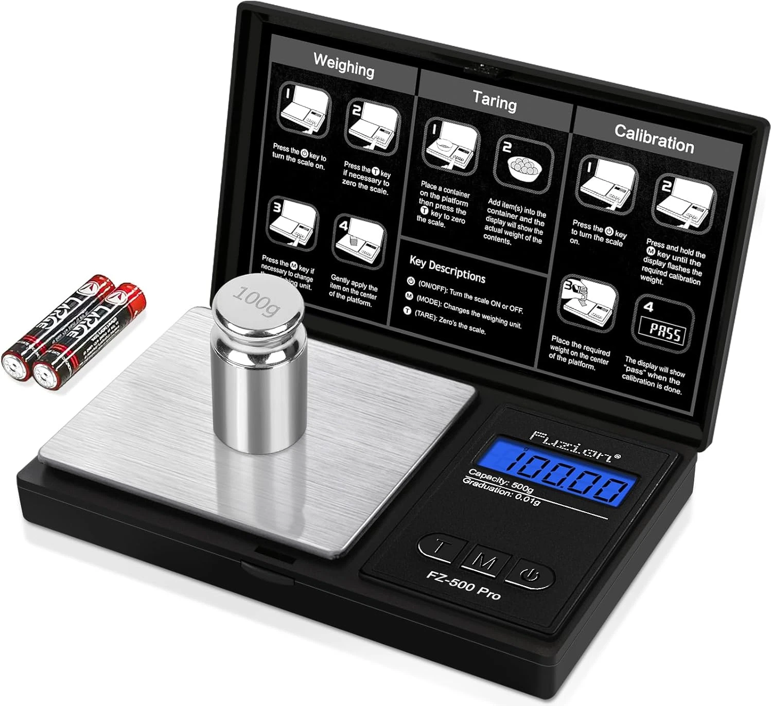 Bascula Para Joyeria Escala De Bolsillo Digital De Alta Precision Gramo 500G NEW