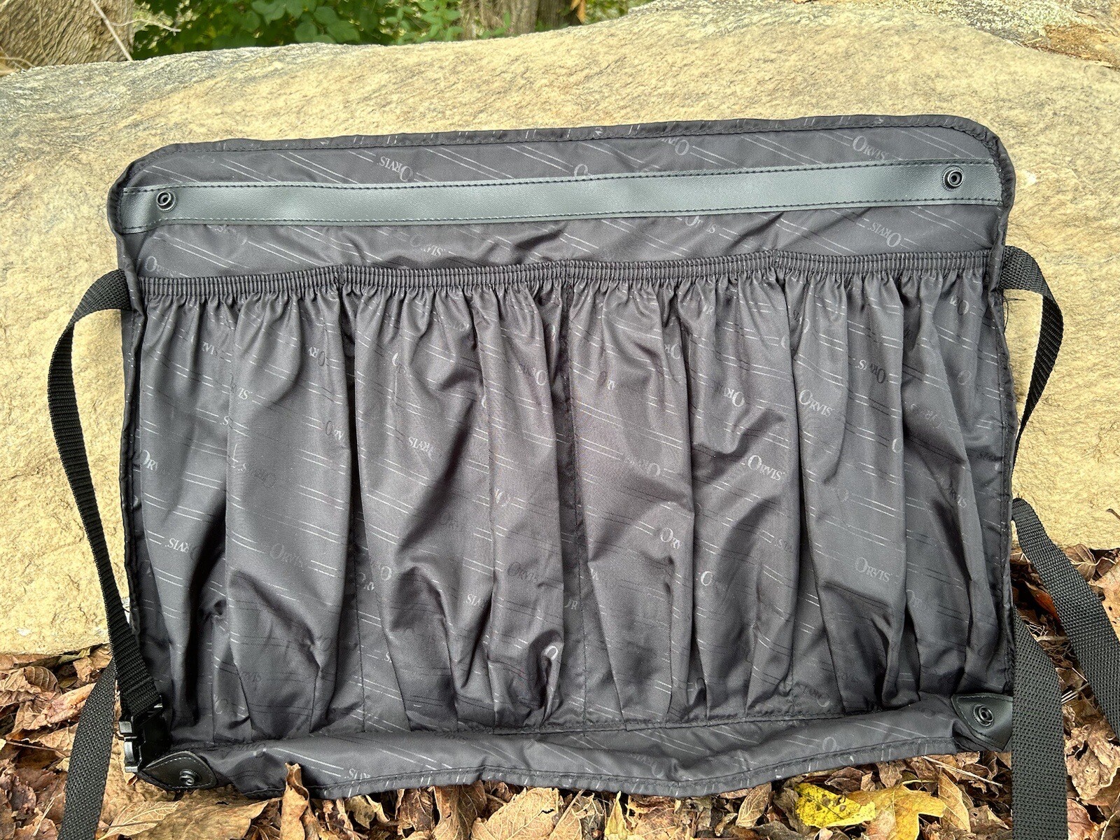 Orvis Battenkill Luggage Set Rolling Garment Bag and Day Pack Leather and Canvas
