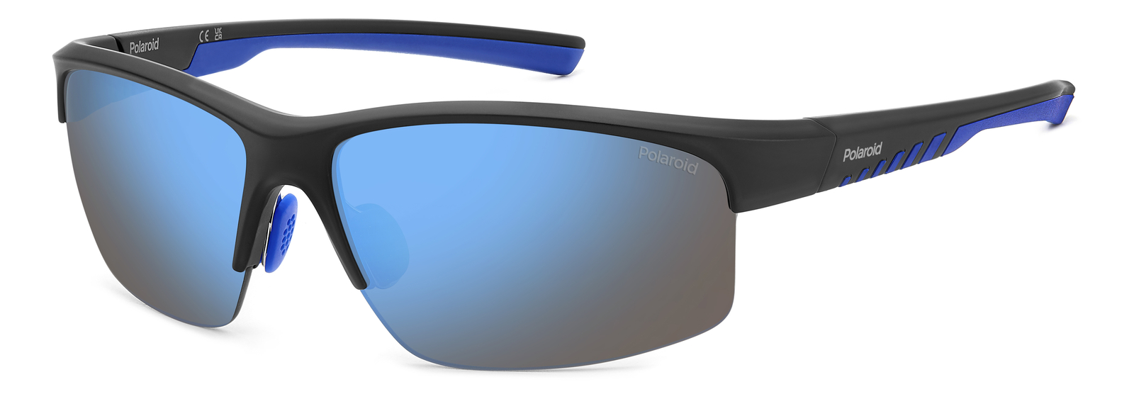Occhiali da Sole POLAROID PLD 7018/N/S 0VK MATTE BLACK BLUE 68/9/130 Uomo