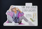 Vintage Virginia Slims Ultra Lights 1987 Tin Metal SIGN