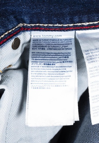 Pantalones de mezclilla 543 Tommy Hilfiger calce recto Denton elásticos azules talla 31/30 - Imagen 6 de 6