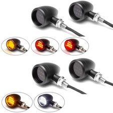 Motorbike LED Rear Indicators Set of 4 with Driving Light, Stoplight & Taillight