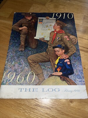 February 1960 The Log 50 Years Of Scouting Boy Scouts Book Magazine