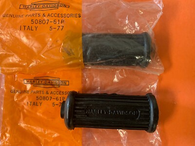 kenta　1 HARLEY NOS PASSENGER one PAIR of FOOT PEG PADS 50807-61P 71 - late
