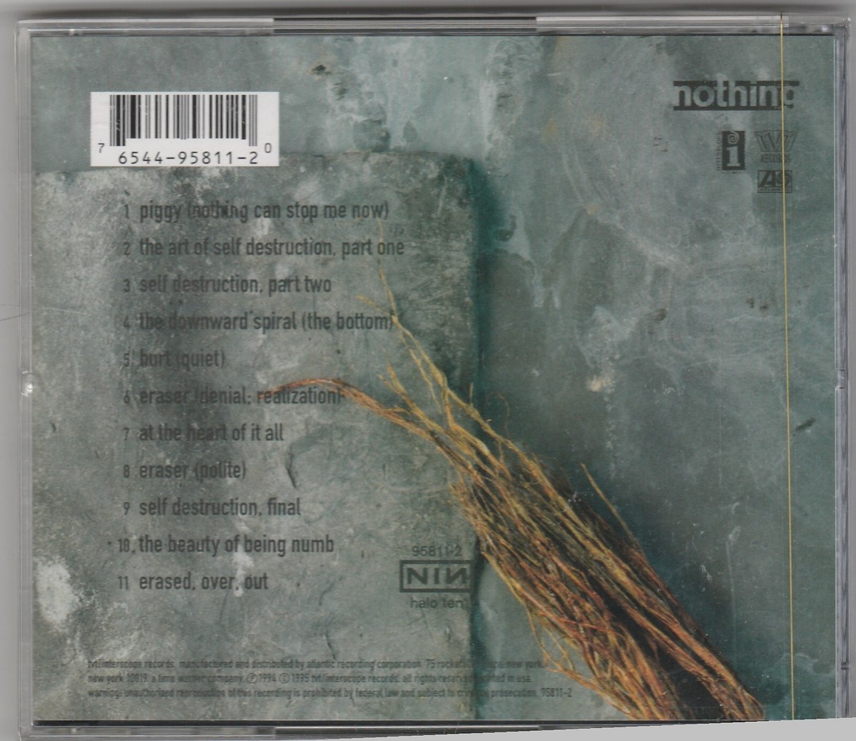 NINE INCH NAILS - FURTHER DOWN THE SPIRAL ORIG US CD BRAND