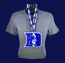 Duke Blue Devils Basketball Fan Chain Necklace Big Logo NCAA Team Gear College
