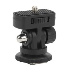 Hot Shoe Adjustable Monitor Holder Mount 180 Degrees Mini Black