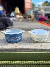 CorningWare Cornflower Blue 1 Pt Casserole Dish w/Lid Oven & Microwave Safe