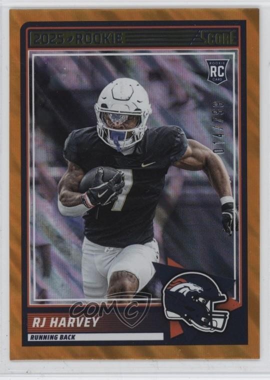 2025 Score Rookies Lava 14/799 RJ Harvey #49 0h6w