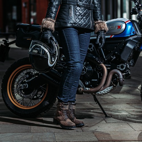SPADA PISTON CE WP Ladies Motorcycle BOOTS BROWN SIZE 39 - Picture 4 of 5