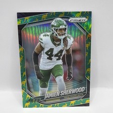 2025 Panini Prizm Jamien Sherwood #221  Parallel NFL Card Jets /81 Kangaroo 