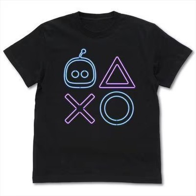 ASTRO BOT T-shirt Astro Neon Shapes Black M Gaming Tee, Unisex, New