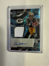 2022 Panini Spectra Blue Christian Watson RPA APA-CWA /50. Green Bay Packers