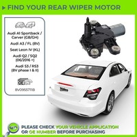 Valeo Scheibenwischermotor 12V Hinten FüR Audi A3 Q2 A1 City Carver Seat Leon