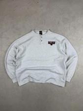 1997 Harley Davidson Motorcycle Biker Rare Henley Vintage Crewneck Sweater