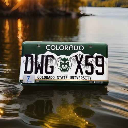 Colorado License Plate State University Rams Specialty Graphic College
